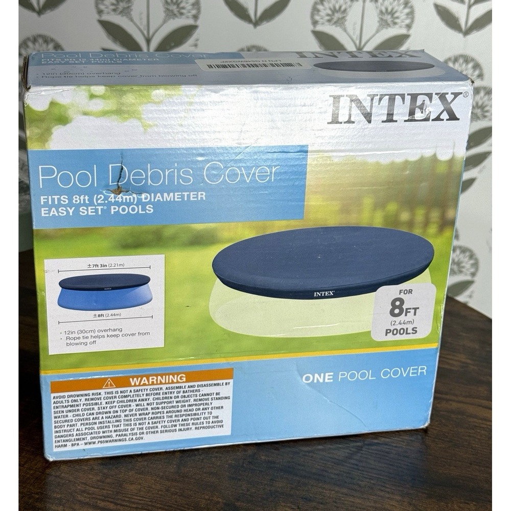 Intex Debris Cover for Easy Set Above Ground Pool 8 ft Round Vinyl 28020E New